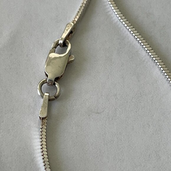 Italian Silver (925) and Gemstone Necklace and Earring Set - Picture 12 of 12